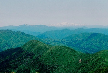Hakusan, as seen from Mt. Ibuki